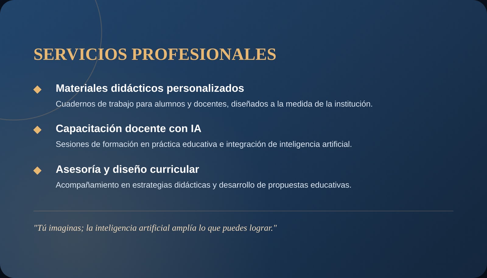 Tarjeta de presentación